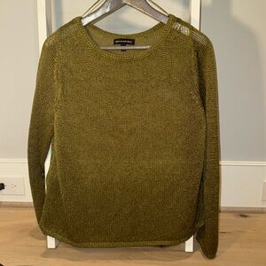 Banana Republic LINEN-BLEND BOAT-NECK SWEATER EUC size L